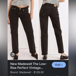 🌼 Madewell lowrise perfect vintage straight jean